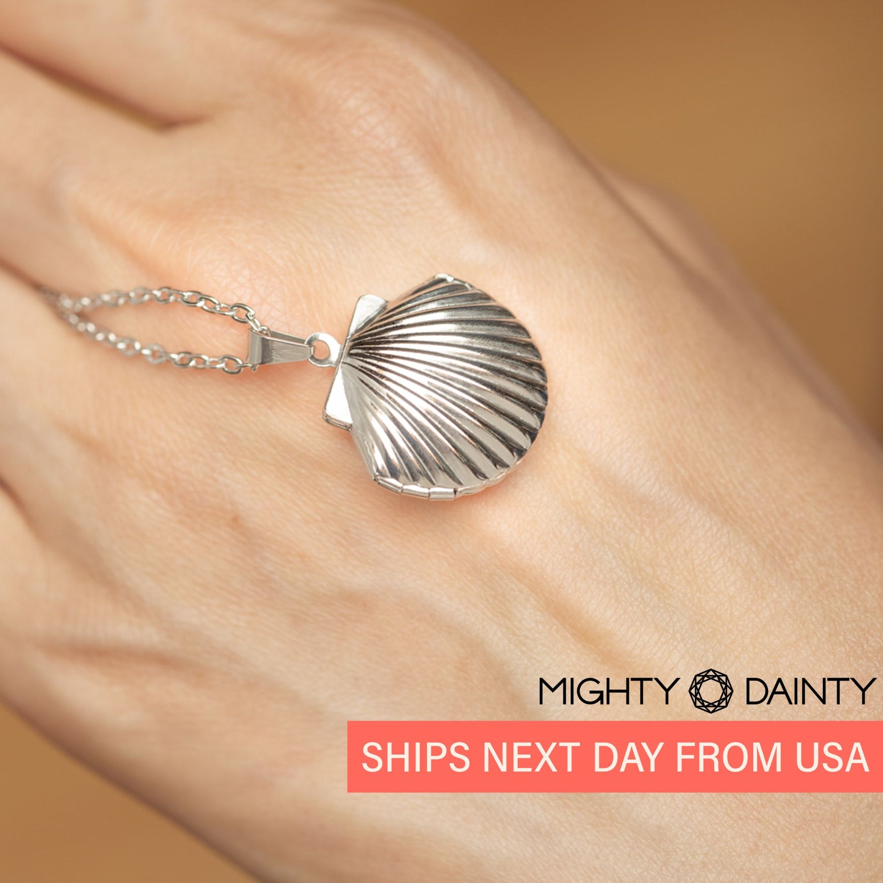 Shell Locket Necklace