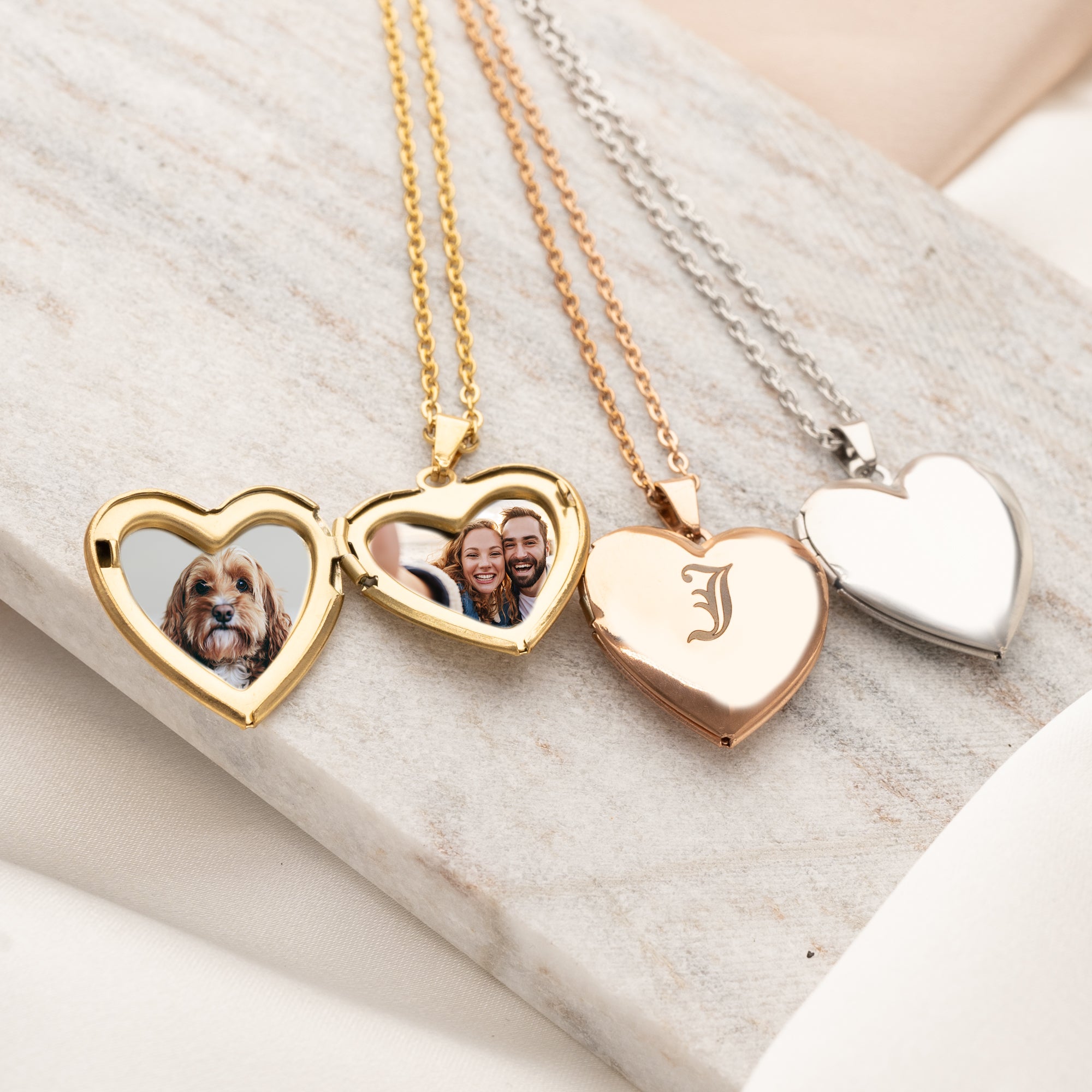 Cherish Heart Locket Pendant Necklace