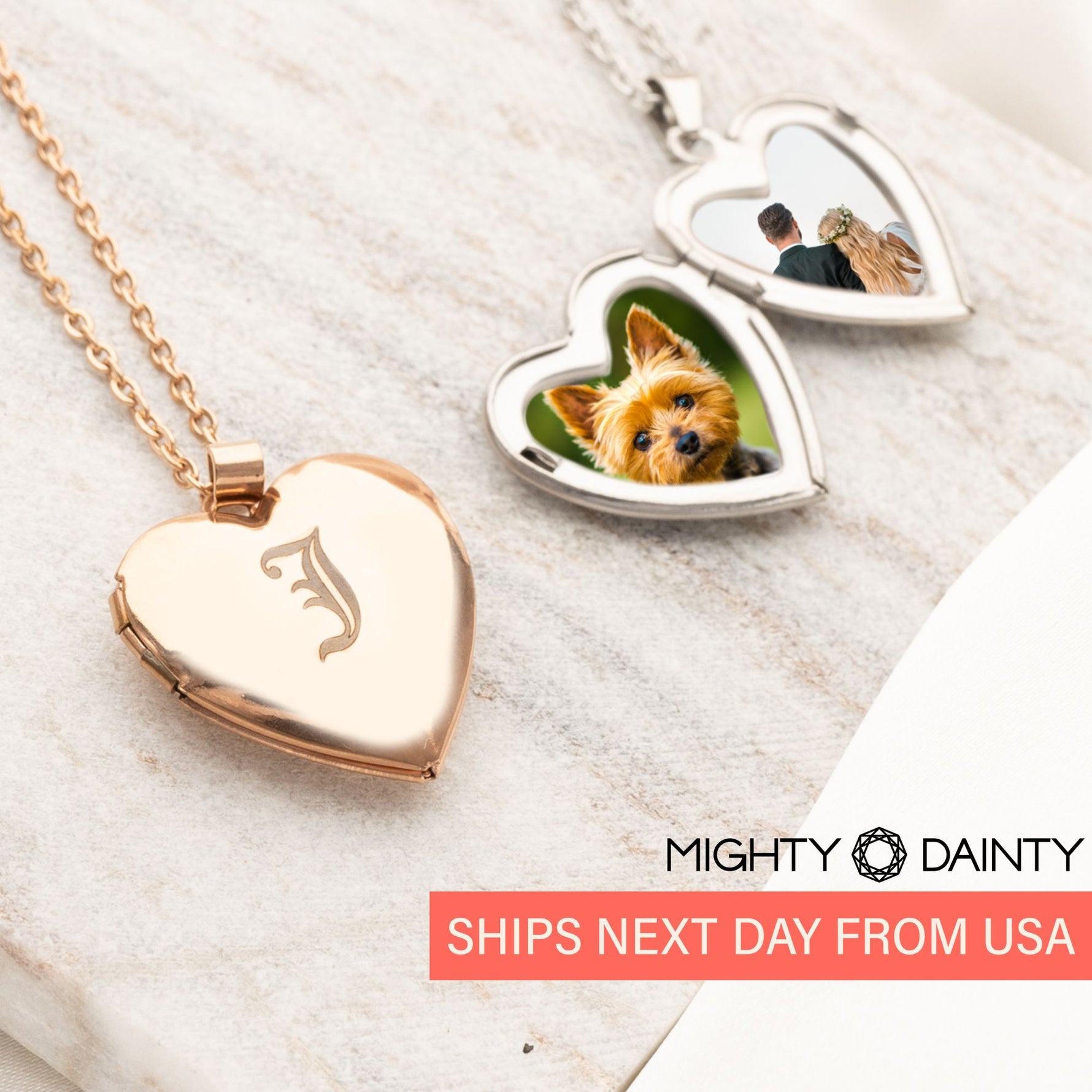 Personalized Heart Photo Necklace