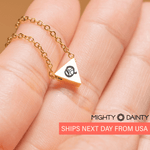 Triangle Initial Pendant Necklace