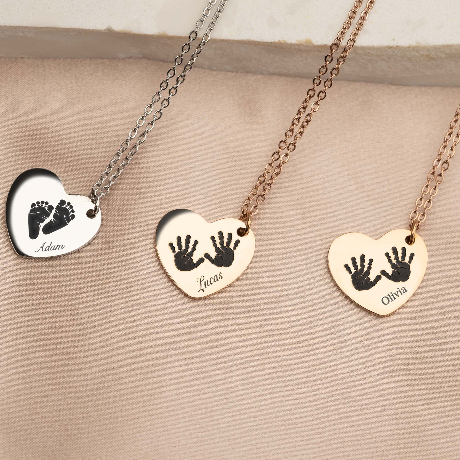 baby footprint necklace