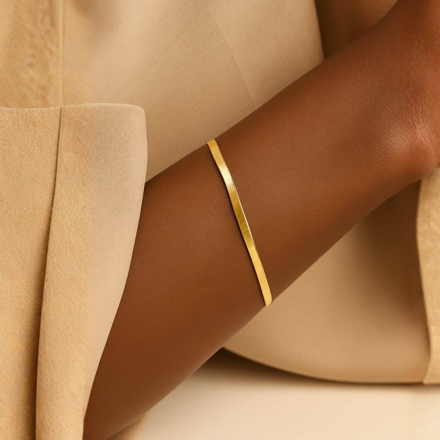 Gold Snake Chain Bracelet