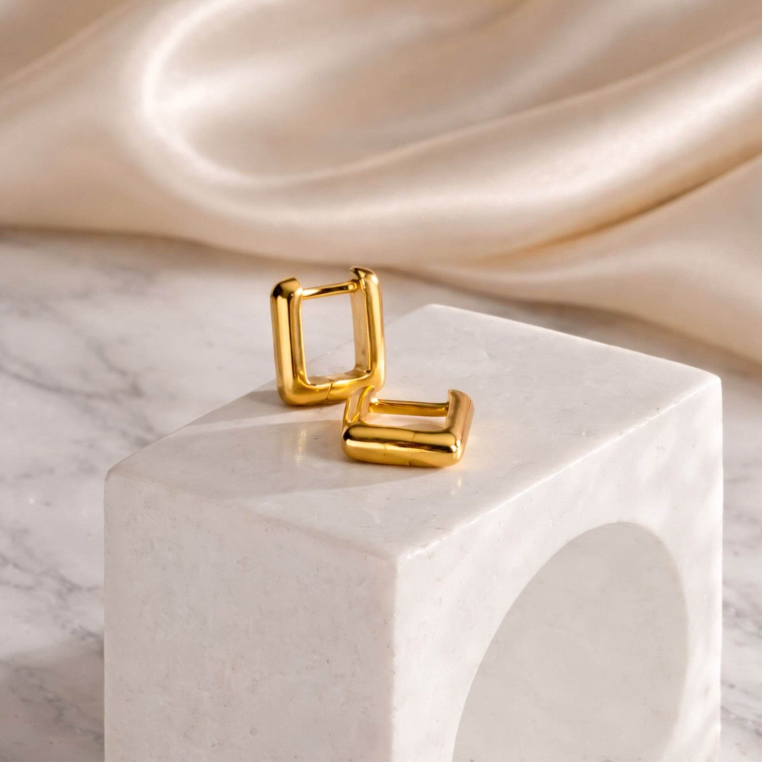 Atlas Square Hoop Earrings