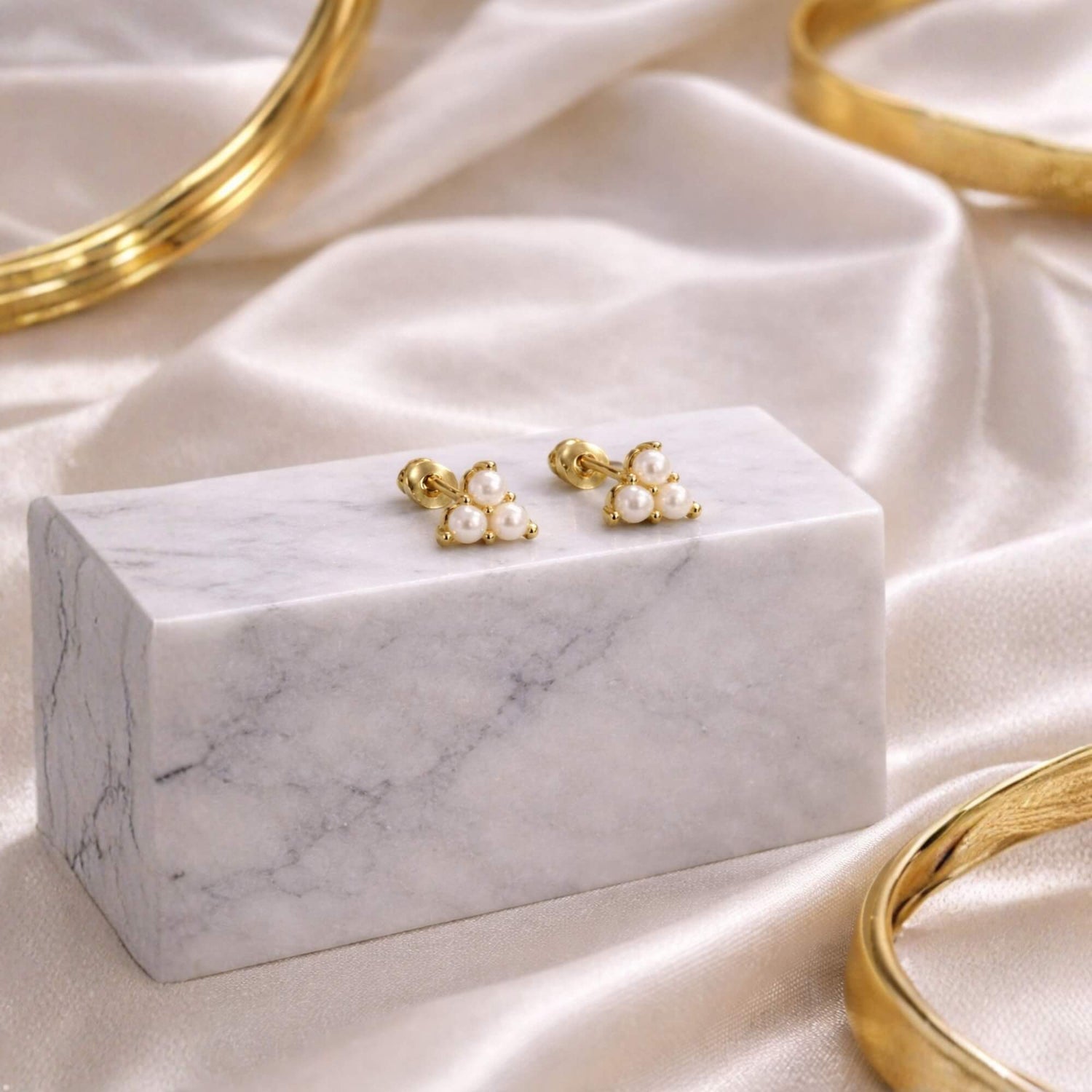 Petite Pearl Trio Whisper Studs