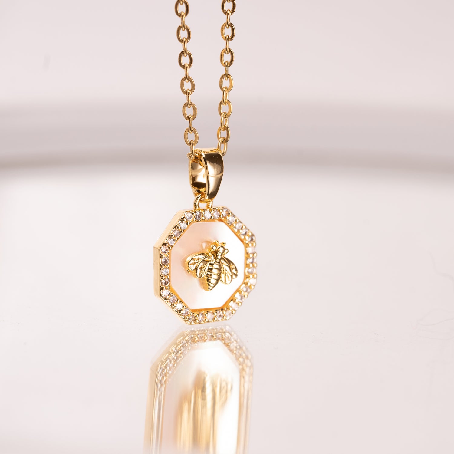Queen Bee Charm Necklace