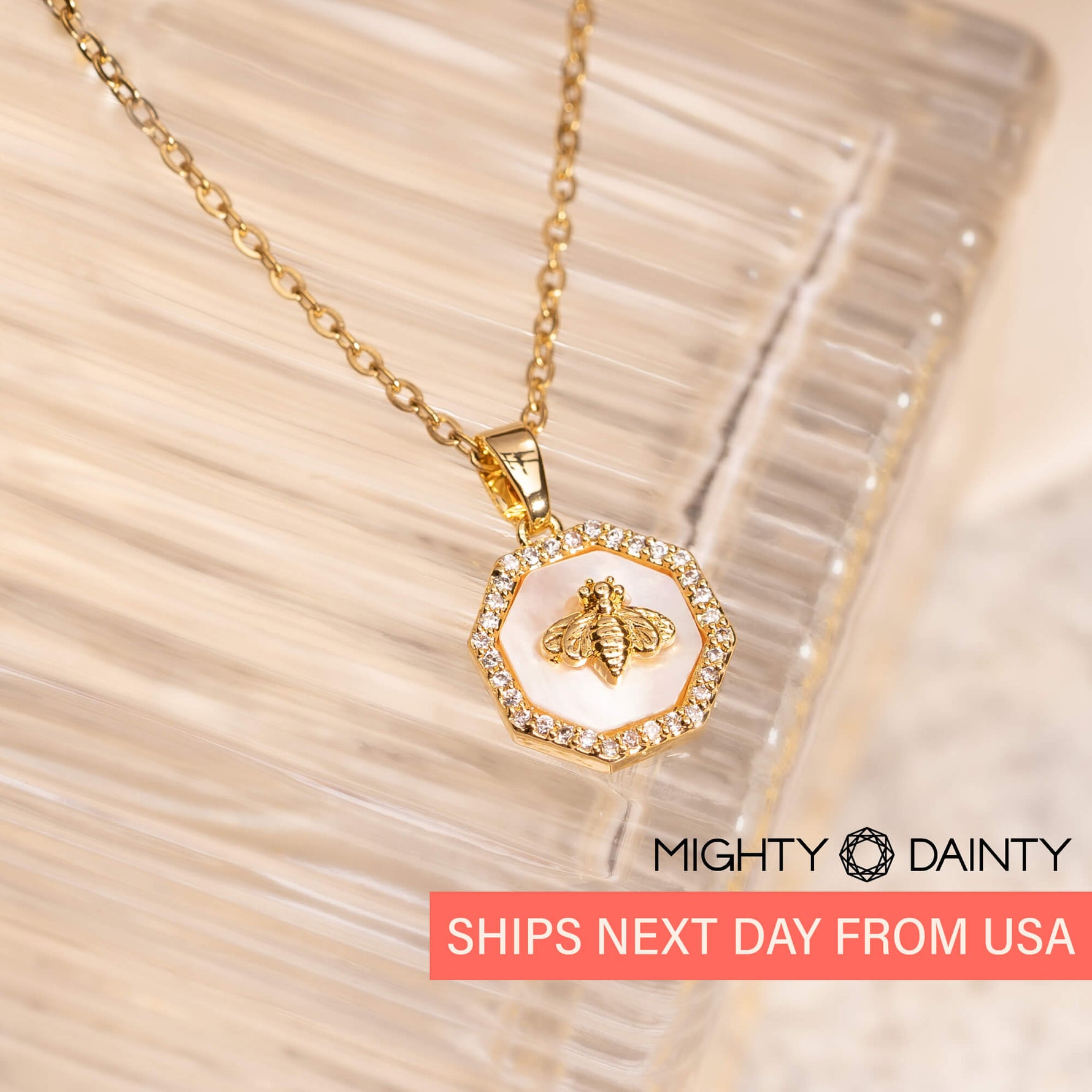 Queen Bee Charm Necklace