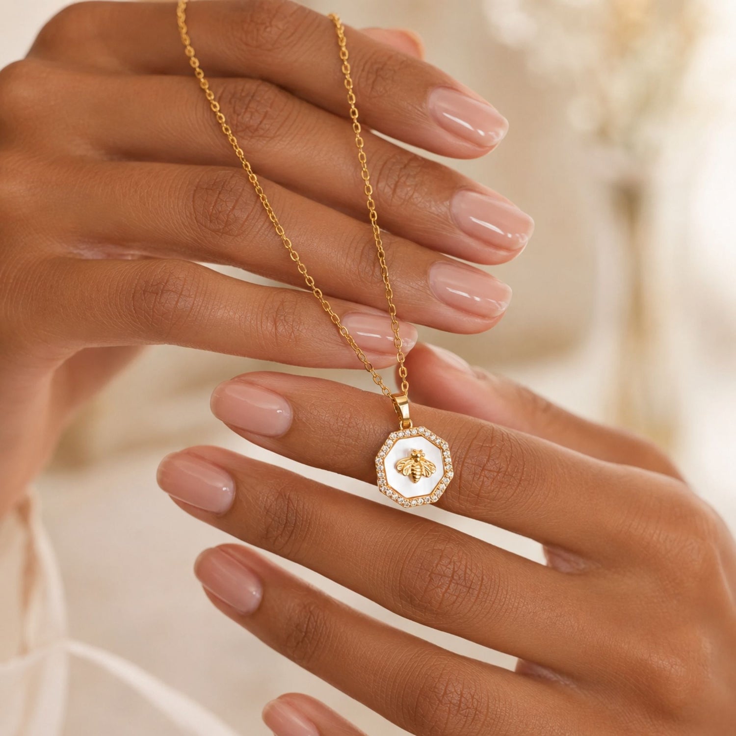 Queen Bee Charm Necklace