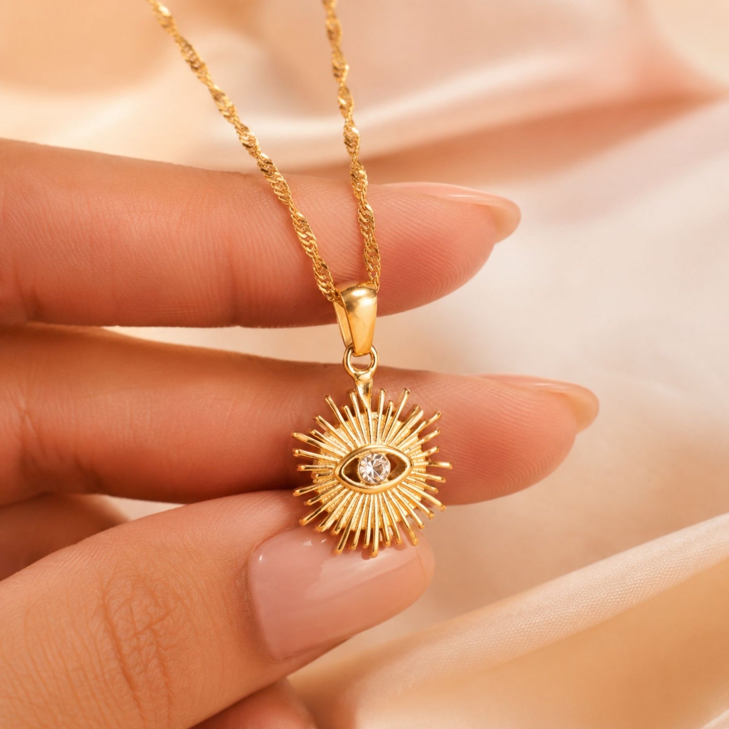 Radiant Evil Eye Necklace
