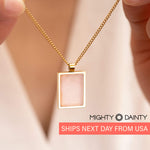 Rectangle Natural Stone Necklace