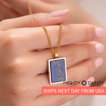 Rectangle Natural Stone Necklace