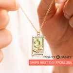 The Moon Tarot Card Necklace