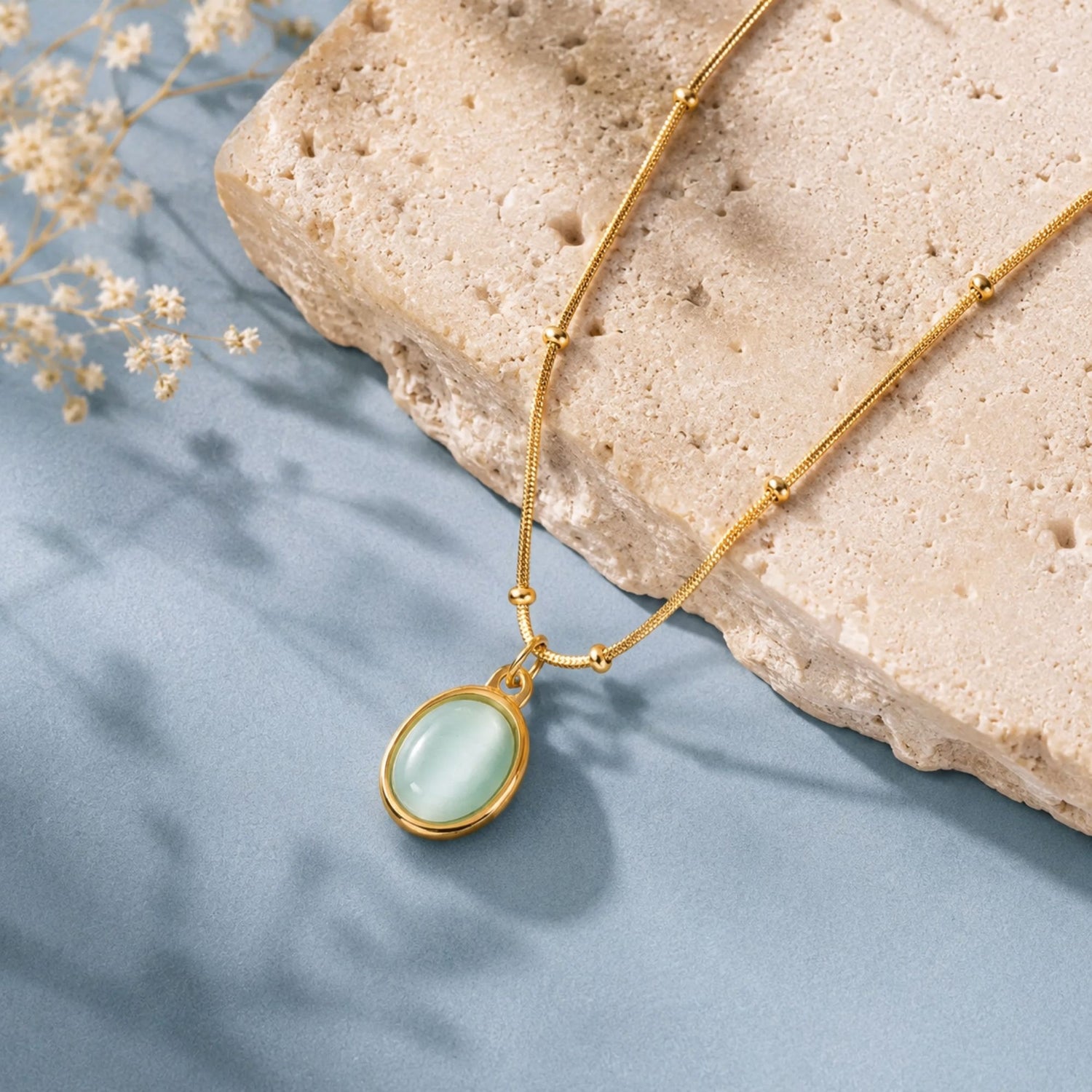 green opal necklace