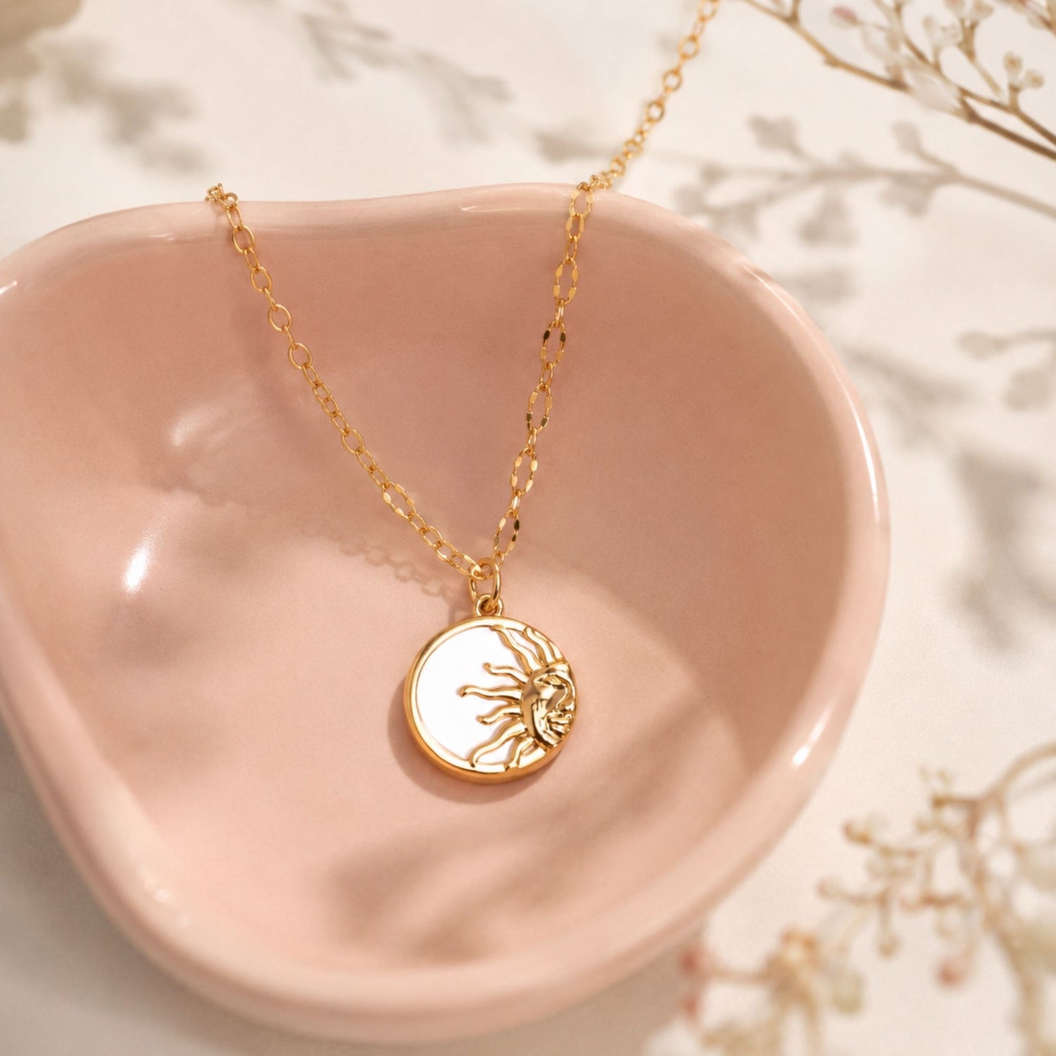 Gleaming Hope Sun Necklace