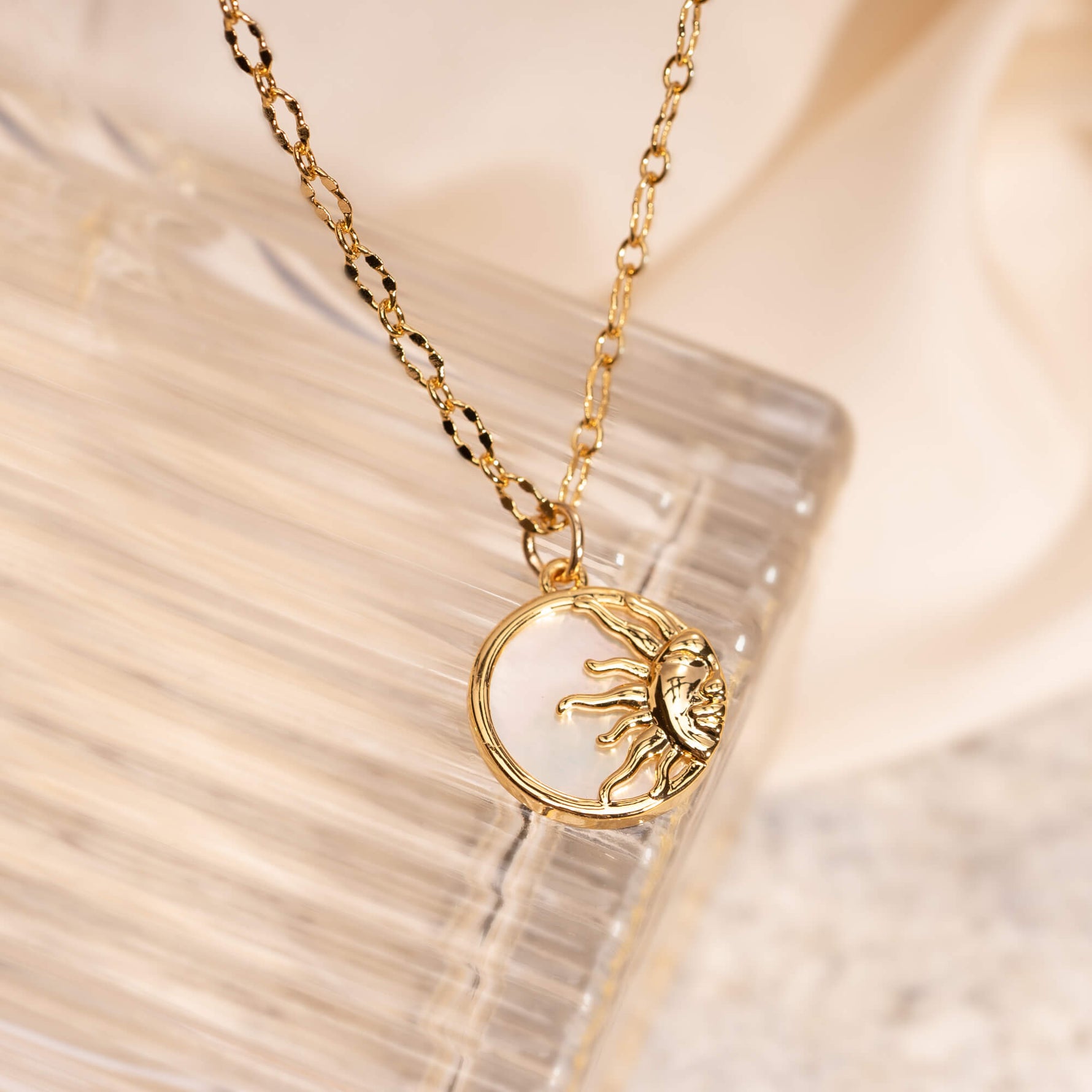 Gleaming Hope Sun Necklace