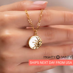 Gleaming Hope Sun Necklace