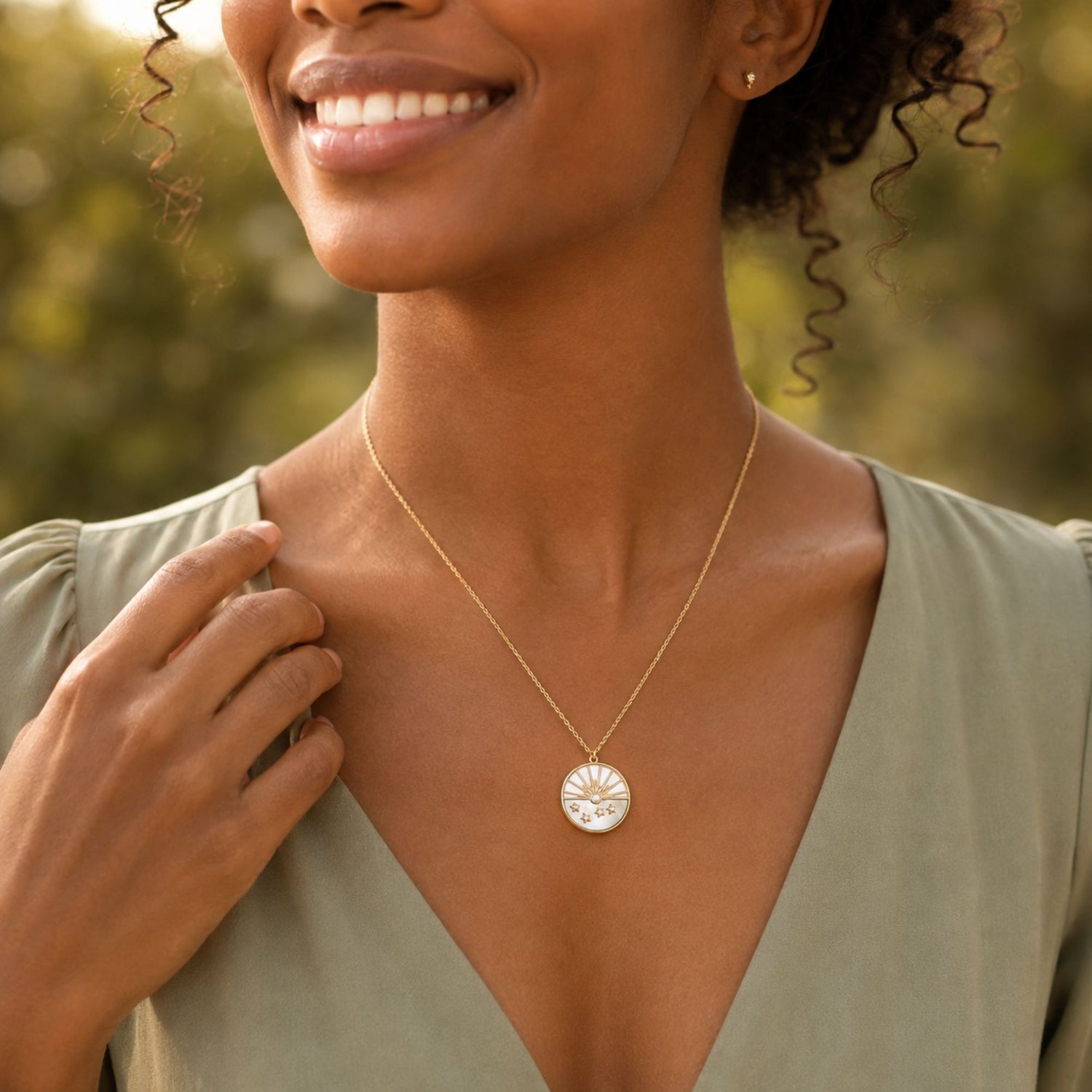 Bright Horizon Stone Necklace