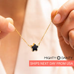 Delicate Flower Charm Necklace