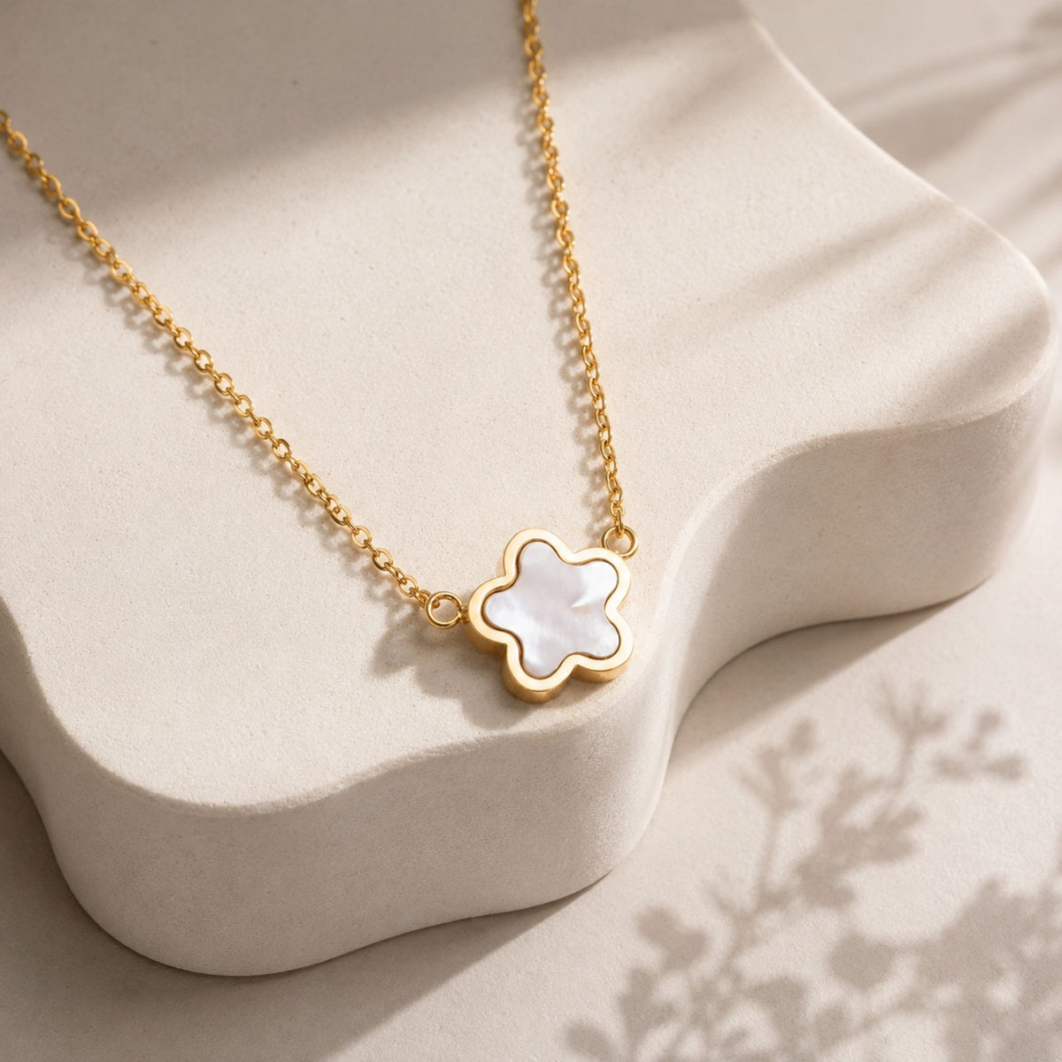 Delicate Flower Charm Necklace
