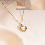 Vintage Heart Shell Necklace