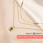 Stone Pendant Necklace Set