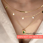 Stone Pendant Necklace Set