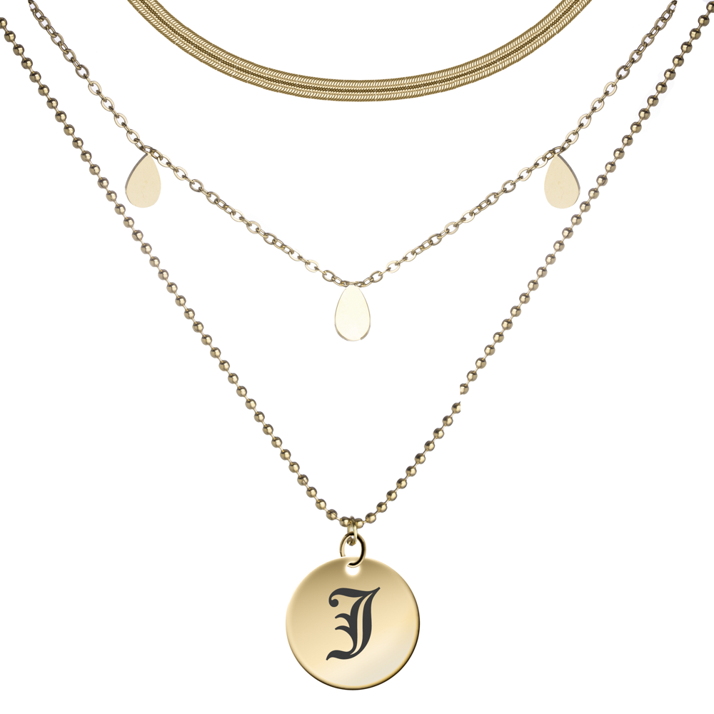 Ball Bead Chain Necklace Set