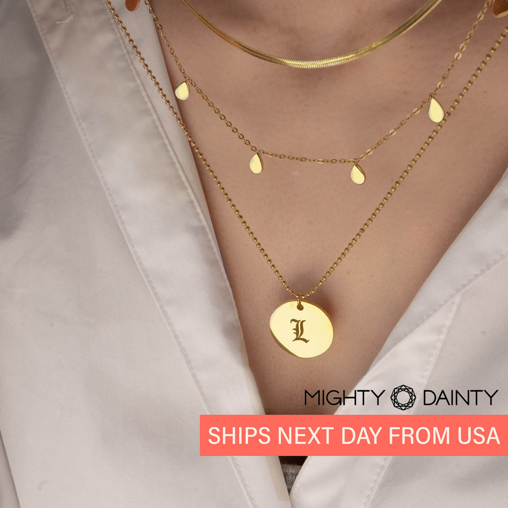 Ball Bead Chain Necklace Set