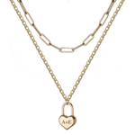 Heart Shape Padlock Necklace
