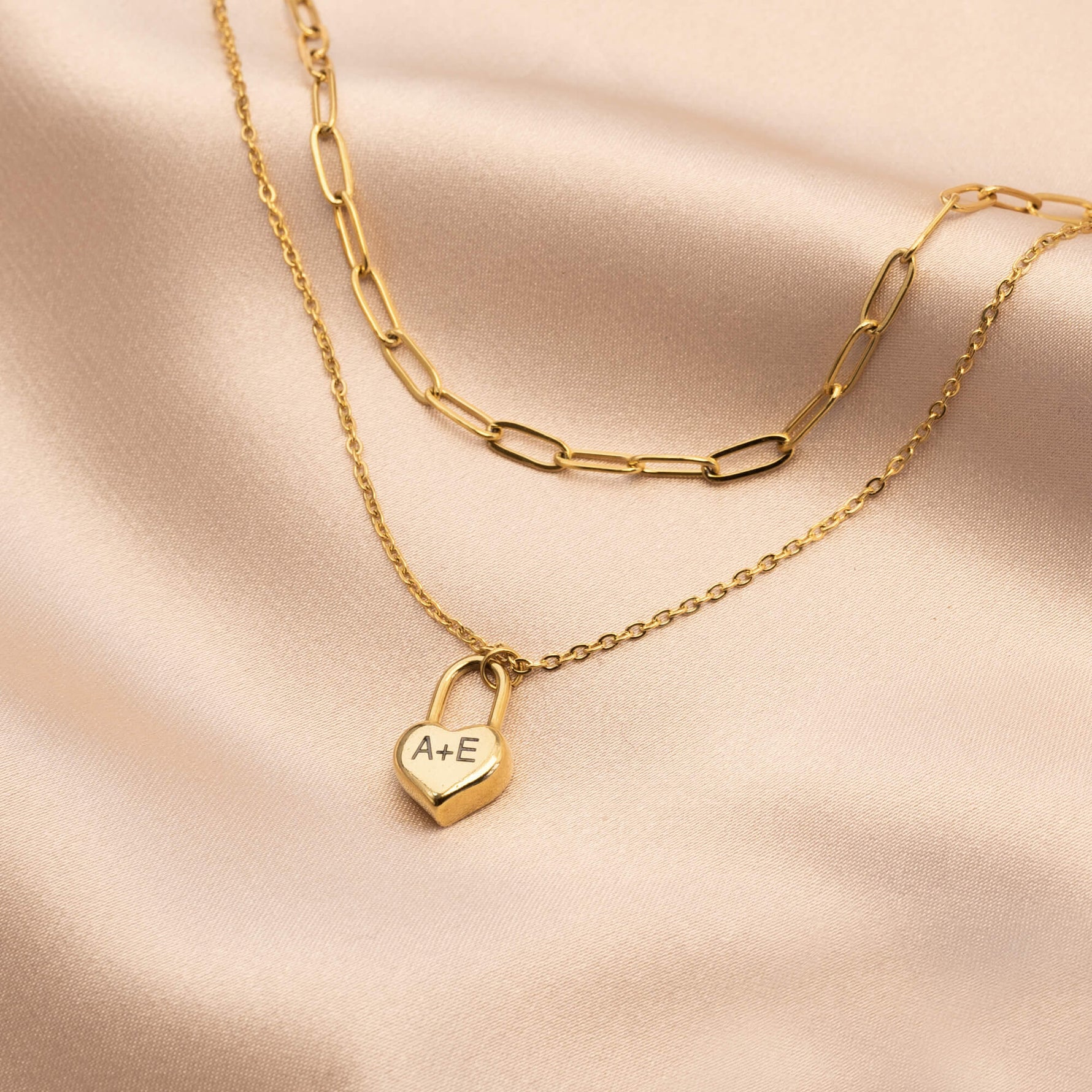 Heart Shape Padlock Necklace
