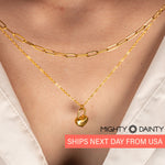 Heart Shape Padlock Necklace