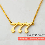 Lucky Number Charm Necklace