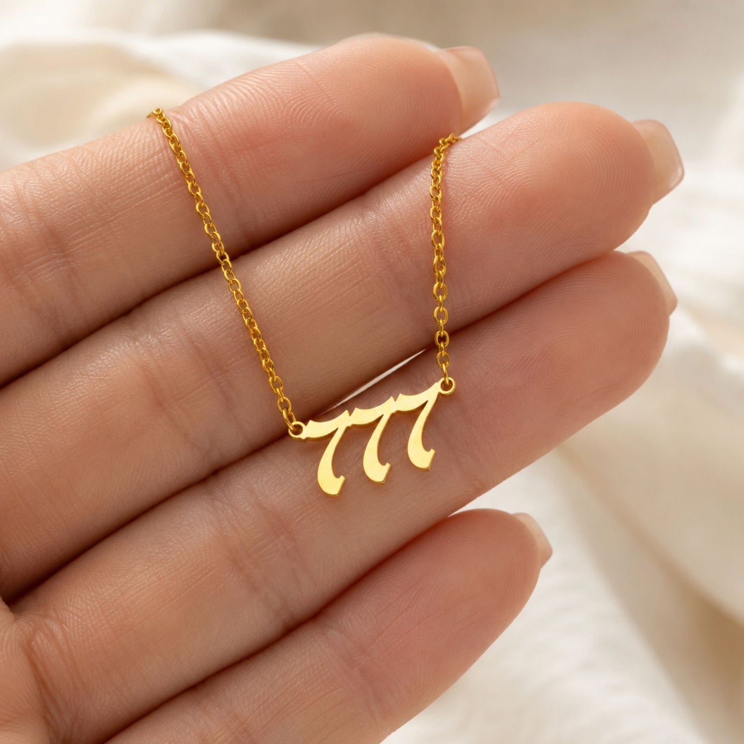 Lucky Number Charm Necklace