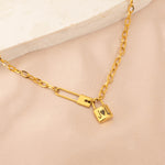 Paper Clip Link Chain Necklace