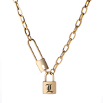 Padlock Paperclip Necklace
