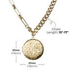 Engraved Photo Locket Necklace