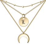 Crescent Moon Necklace Set