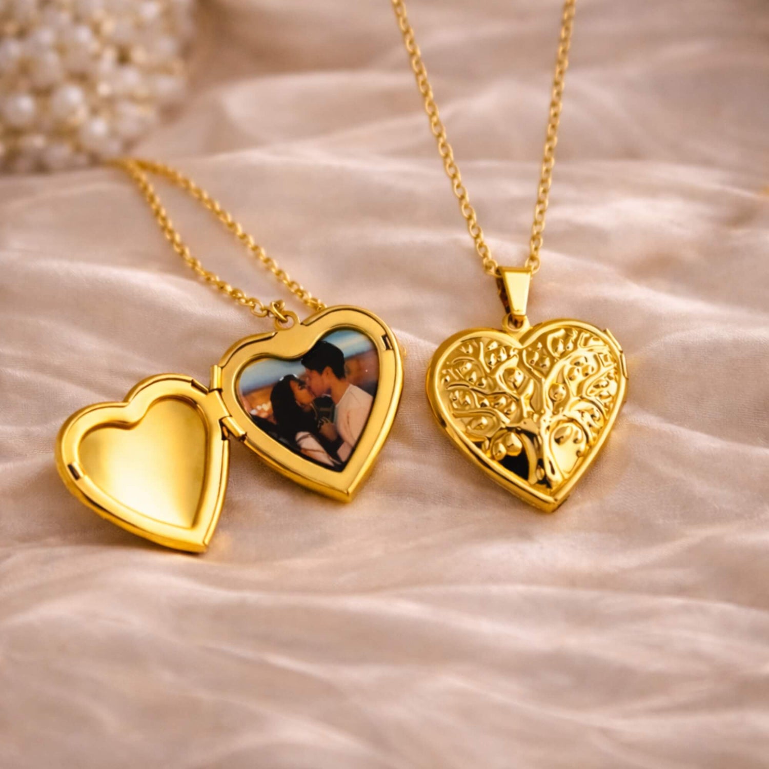 Te Amo Tree of Life Heart Locket
