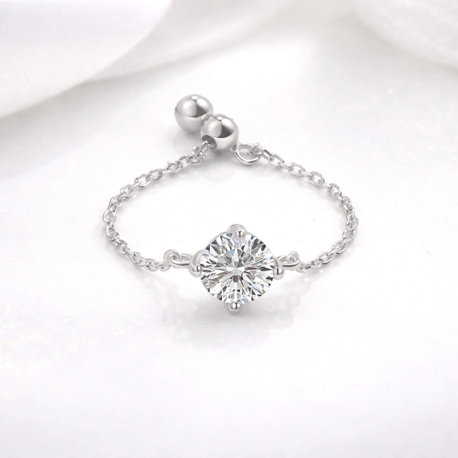 Square Promise Solitaire Ring
