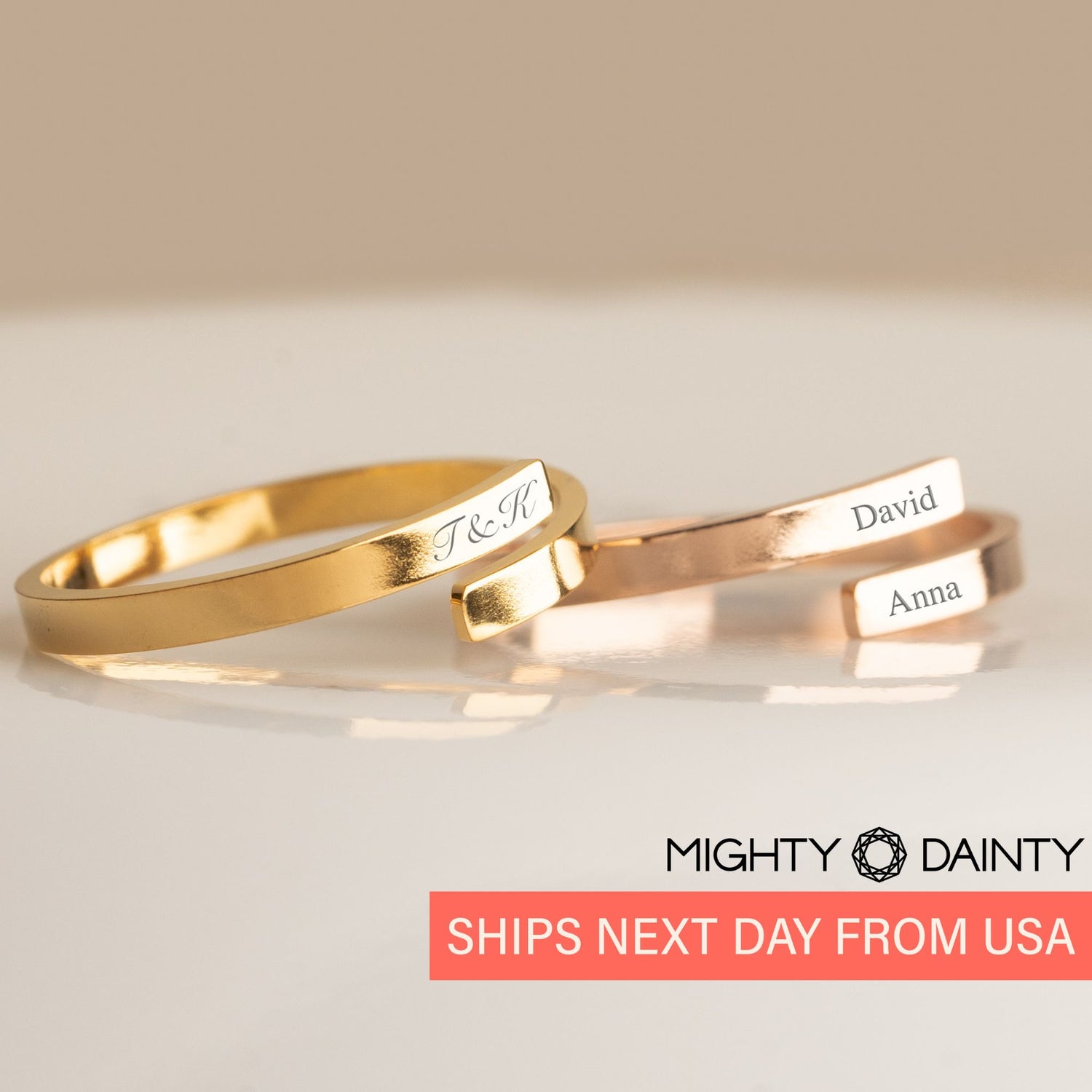 Engraved Adjustable Ring