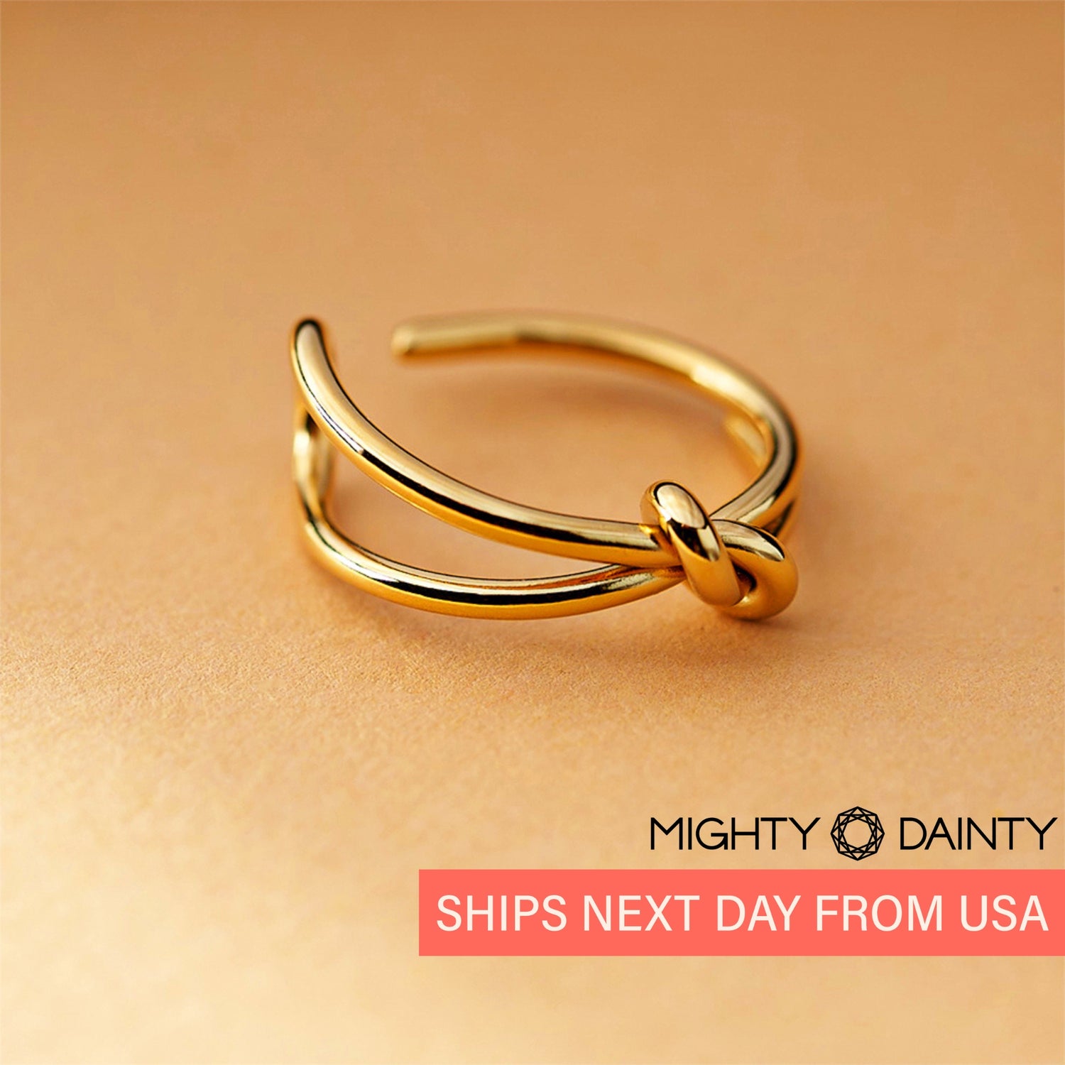 Gold Knotted Ring