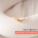 Gold Knotted Ring