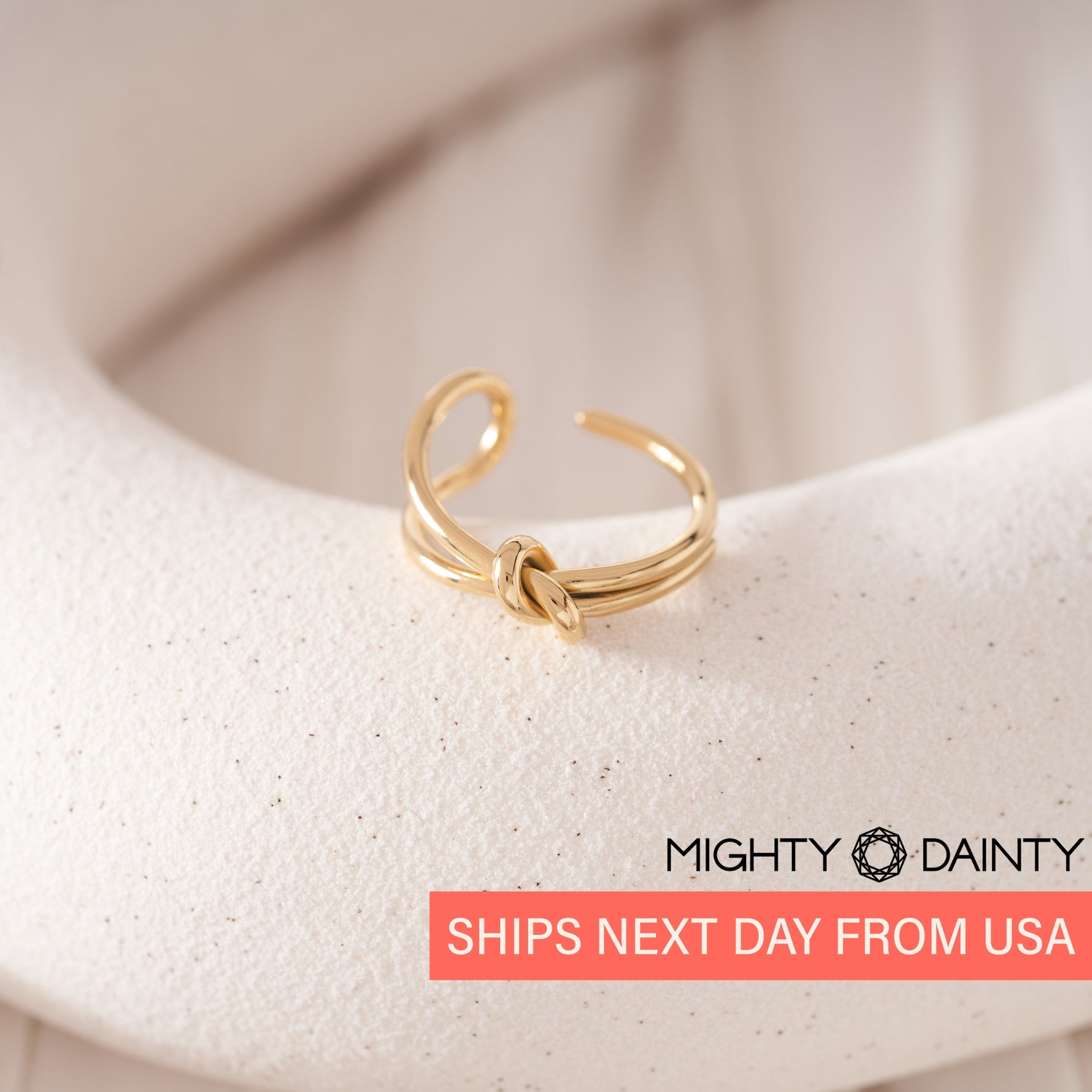 Gold Knotted Ring