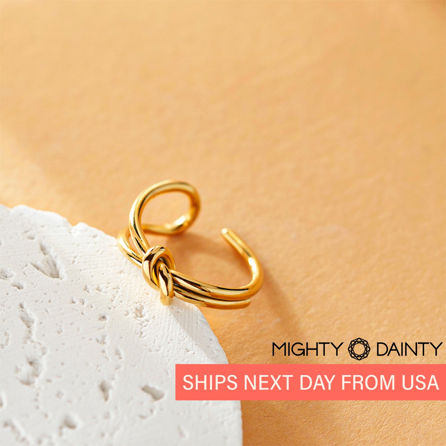 Gold Knotted Ring