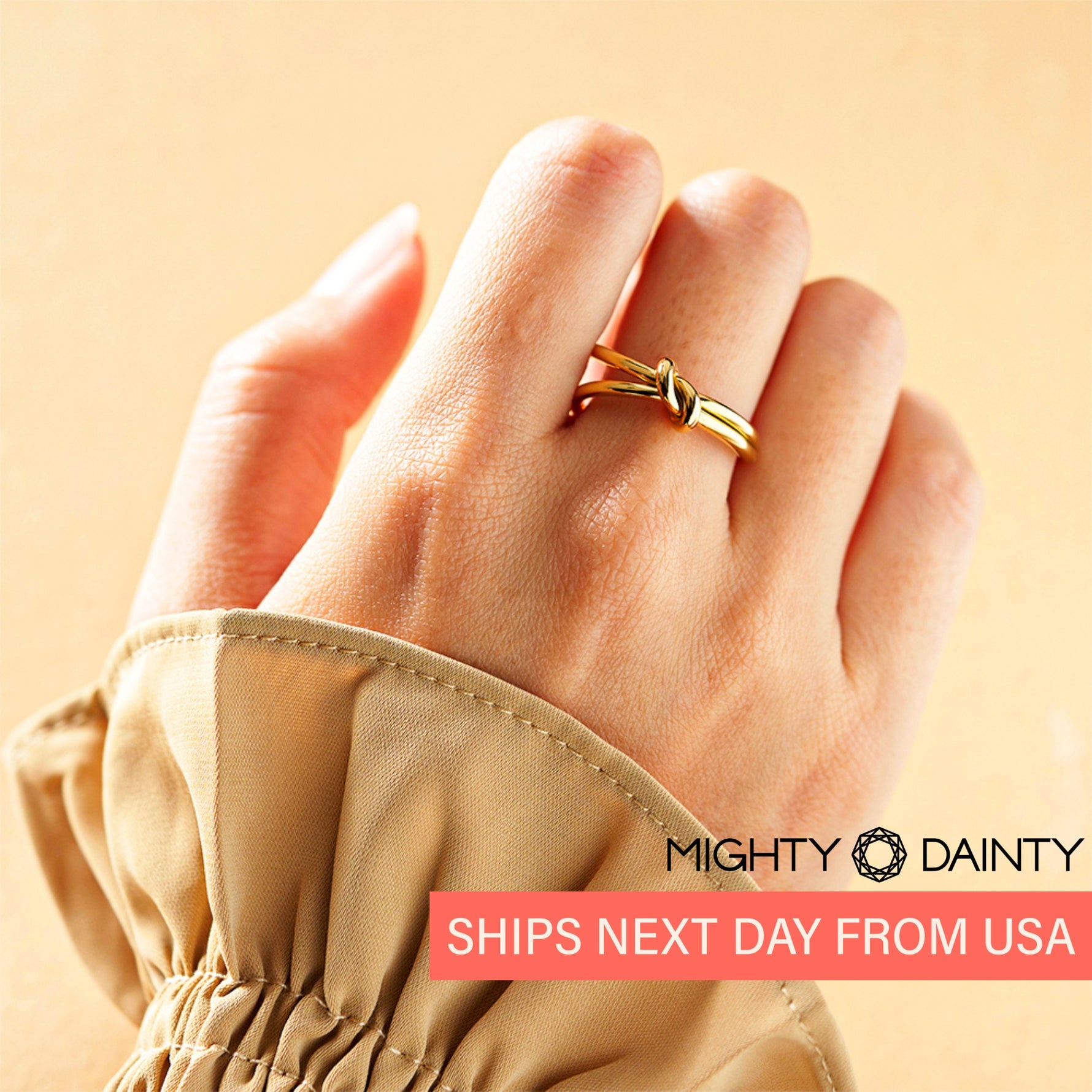 Gold Knotted Ring