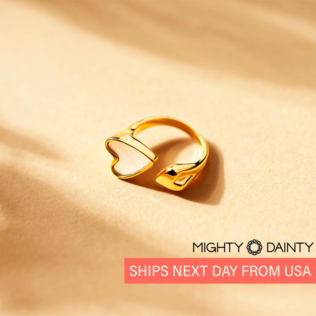 Open Heart Opal Ring