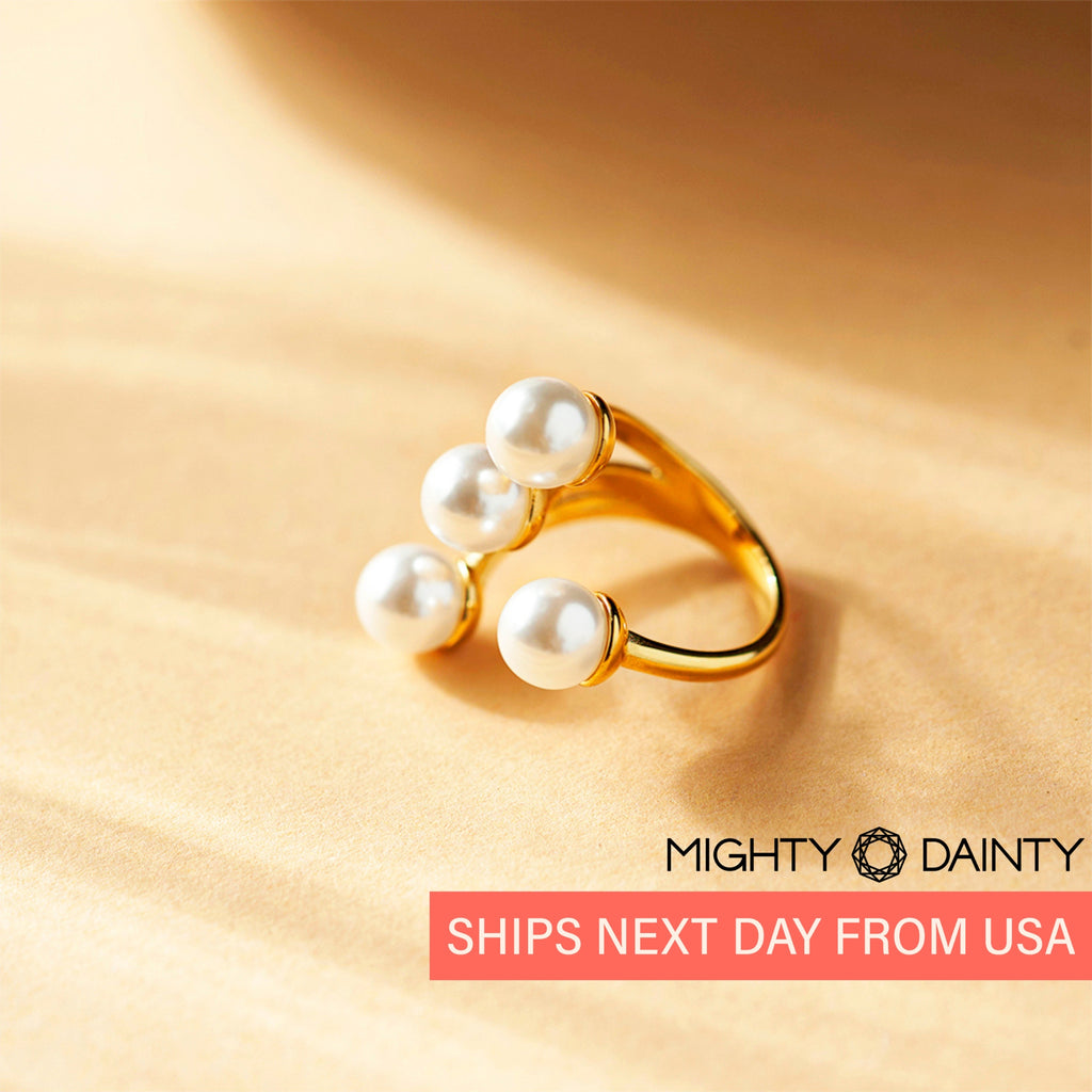 Pearl Open Cocktail Ring