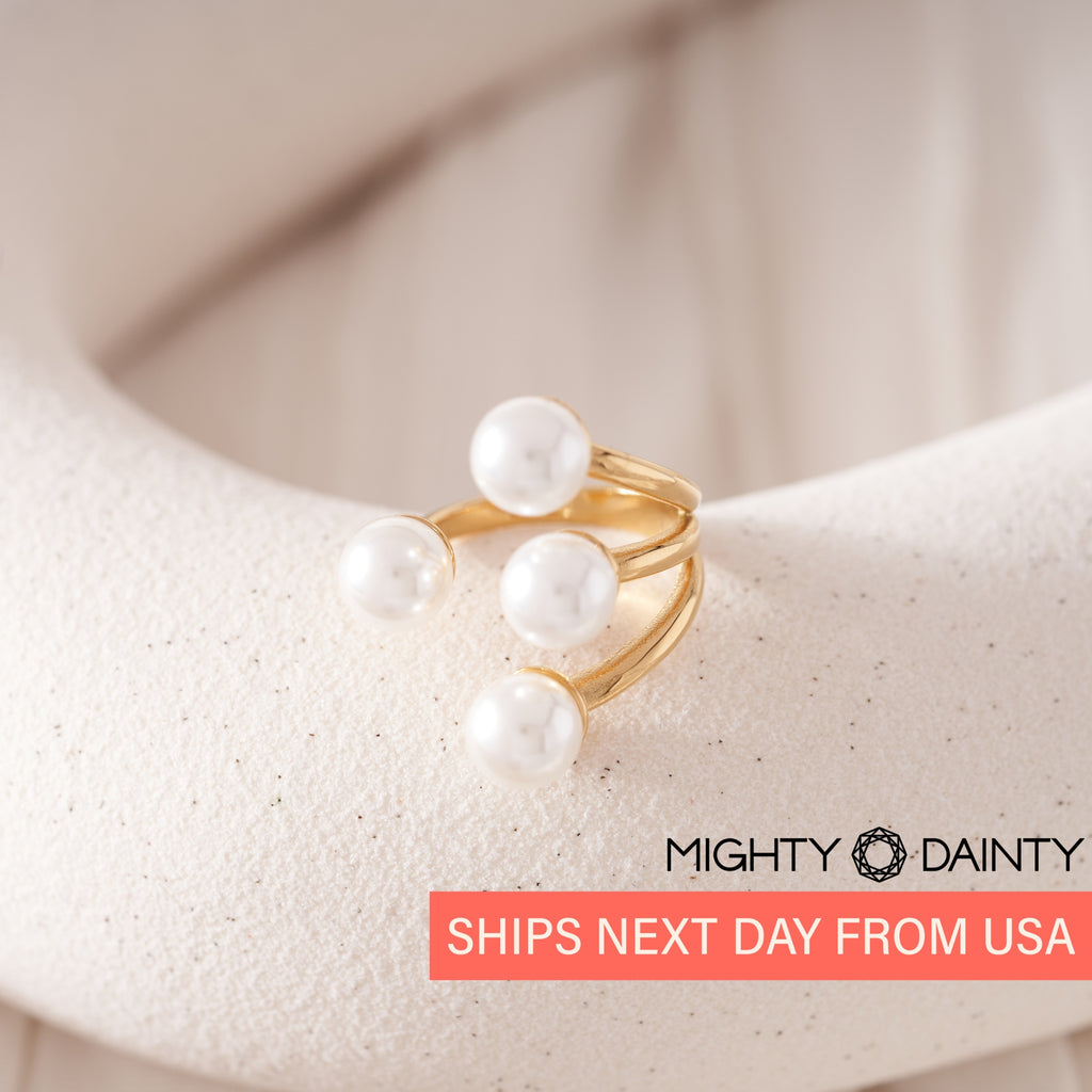 Pearl Open Cocktail Ring