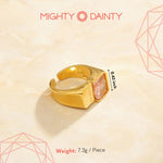 Pink Crystal Statement Ring