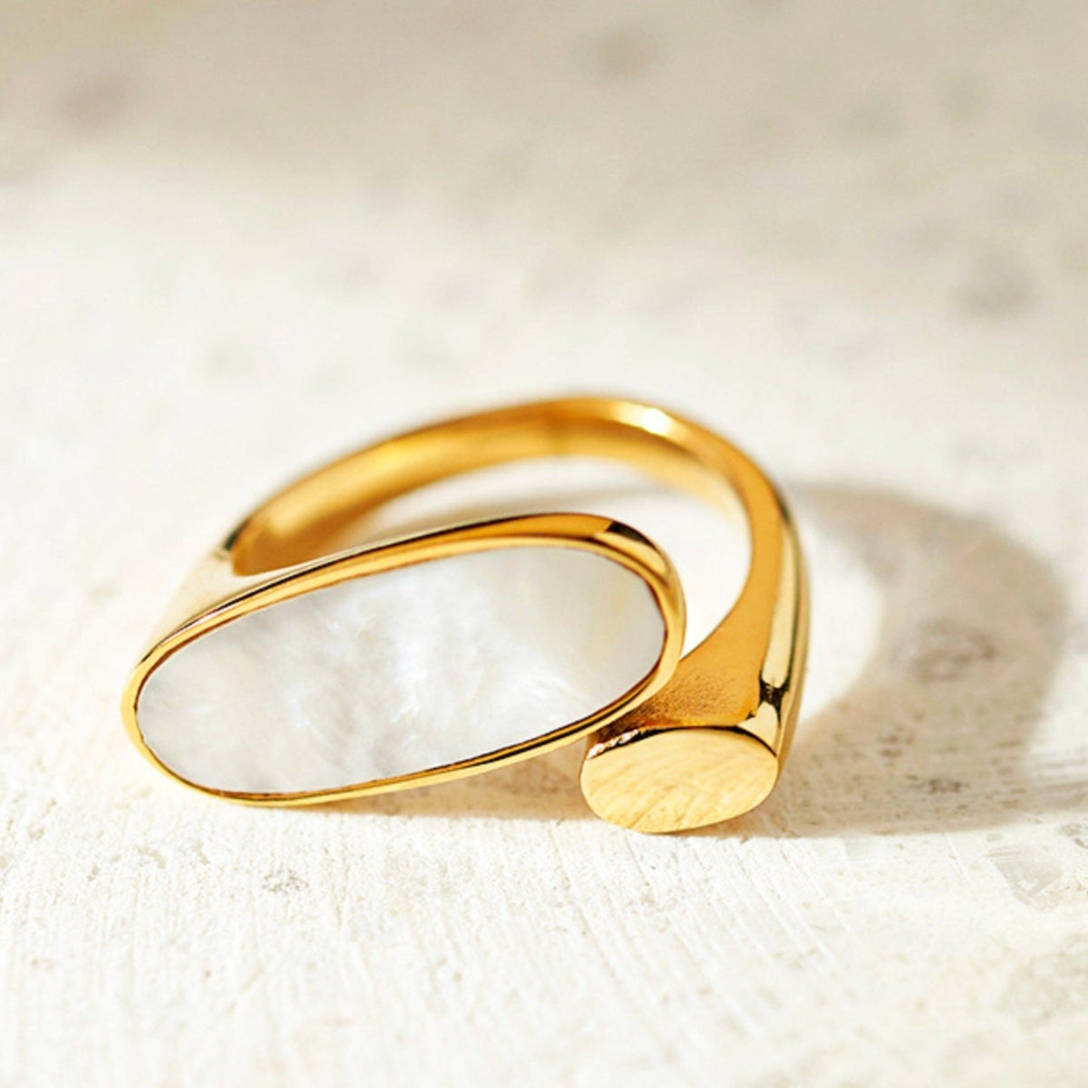 Shell Gold Plated Rings Sea Shell Ring | Chic Women's Gold Shell Ring | Beachy Gift | Sea Shell ...