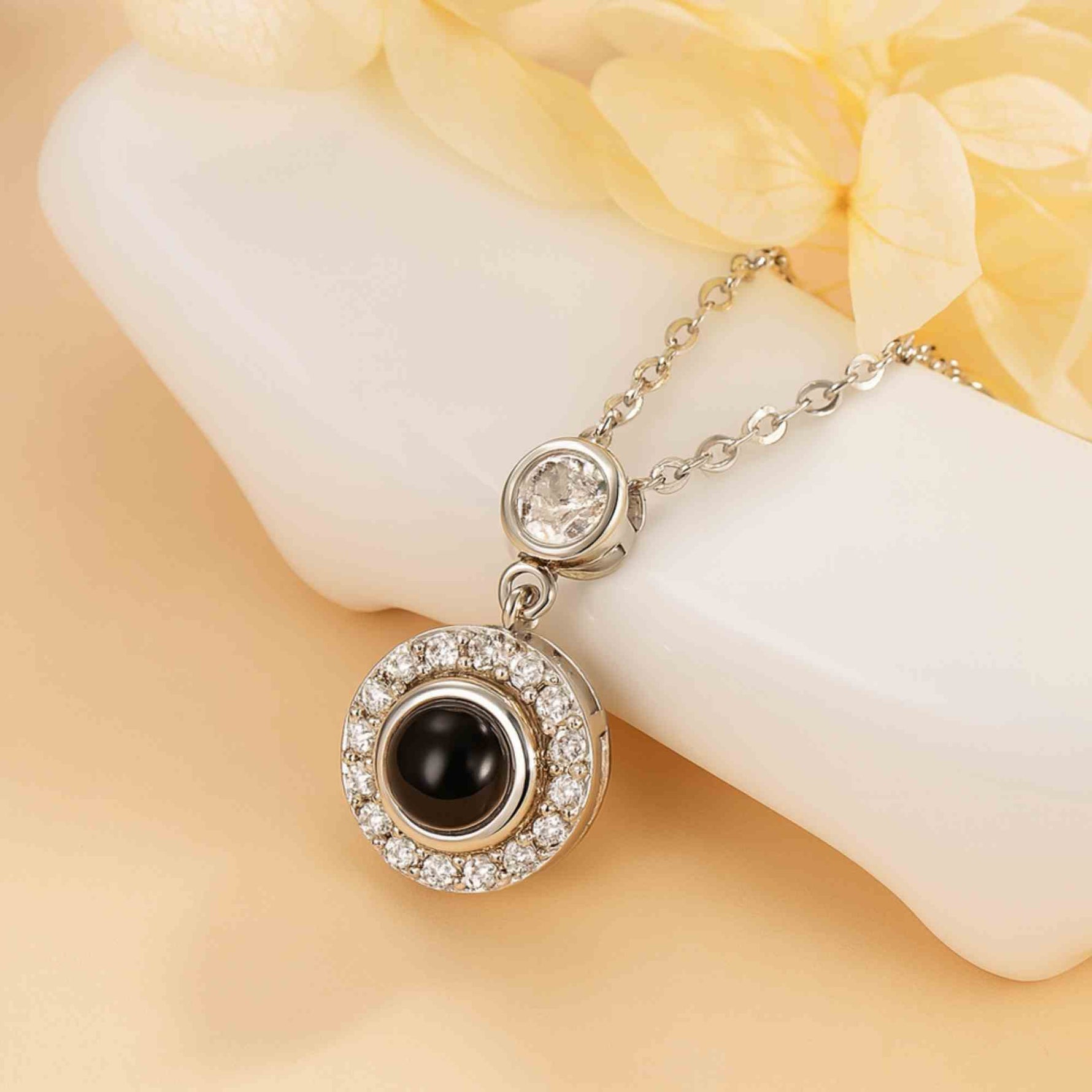 Crystal Photo Projection Necklace